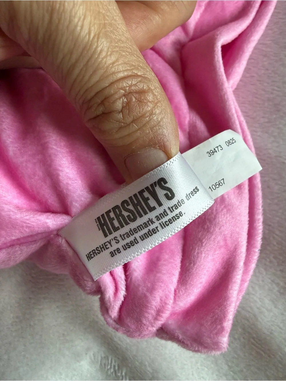 Hershey's Pink Hearts Decorative Accent Pillow- Like New